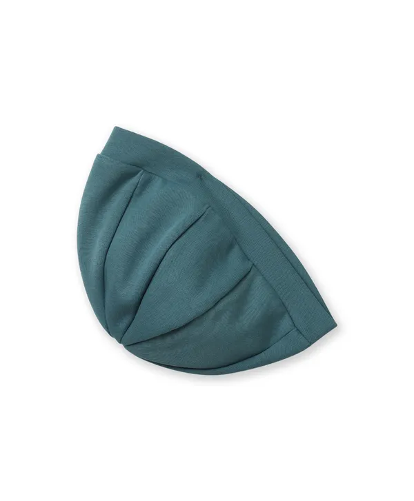 Full_Sleeves_Solid_Jacket_Pleated_Skirt_With_Cap_Set_Sea_Green