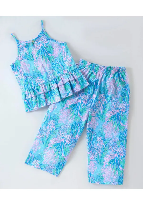 Girl_S_All_Over_Printed_Ruffle_Top_And_Plazzo
