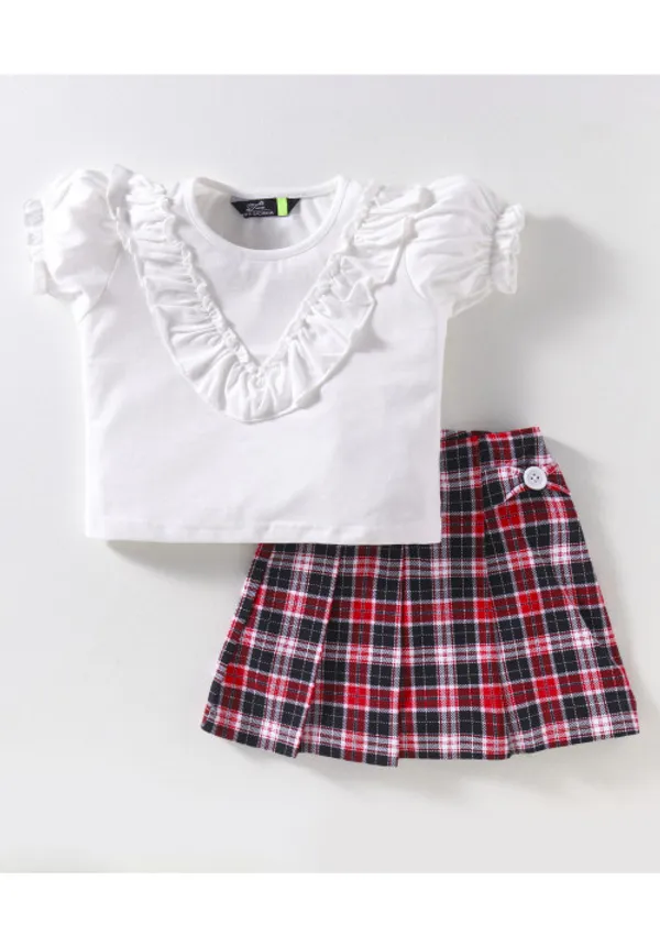 Girl_S_Bow_Skirt_With_Ruffle_Top