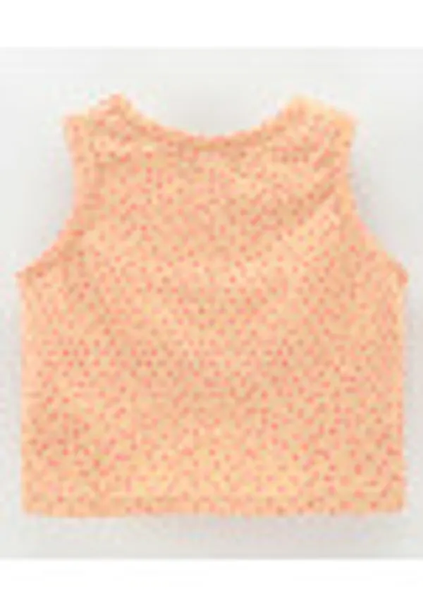 Sleeveless_Dots_Print_Top_With_Shorts