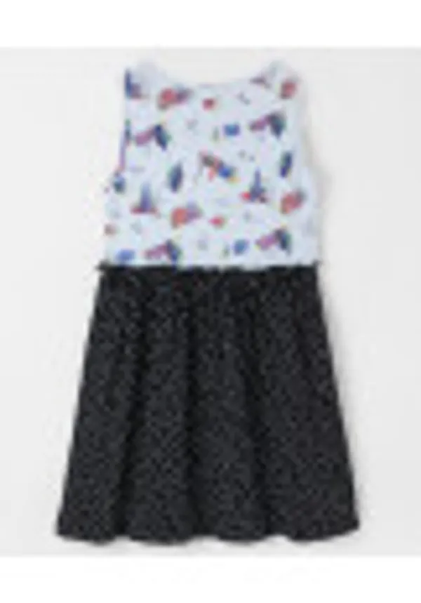 Girl_S_Printed_Ribbed_Top_Dress