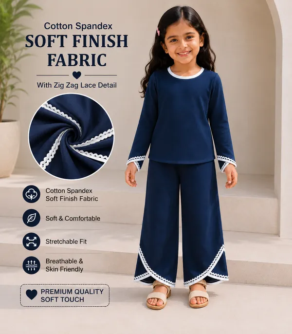 Full_Sleeves_Solid_Lace_Top_And_Plazzo_Pant_Set_Navy_Blue