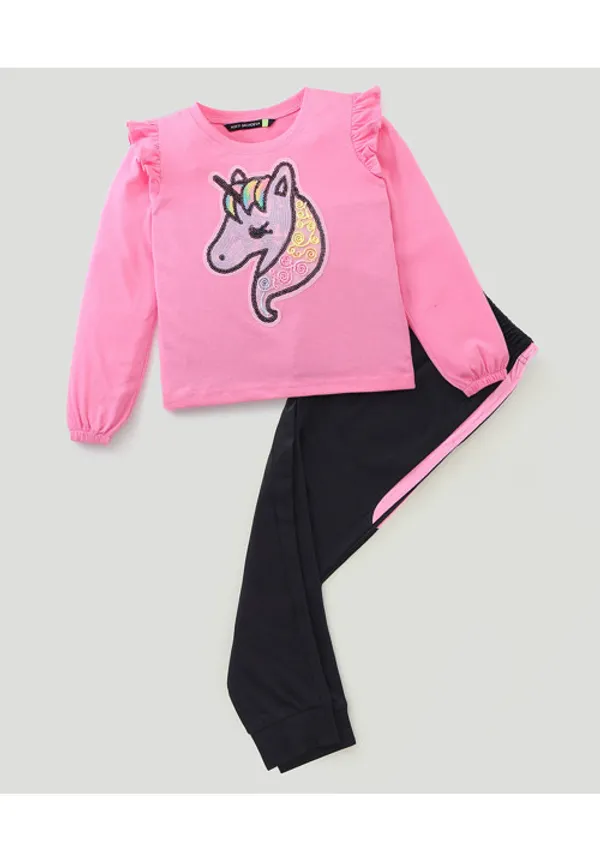 Frill_Unicorn_Sequin_Embellished_Single_Jersey_Tee_With_Pants