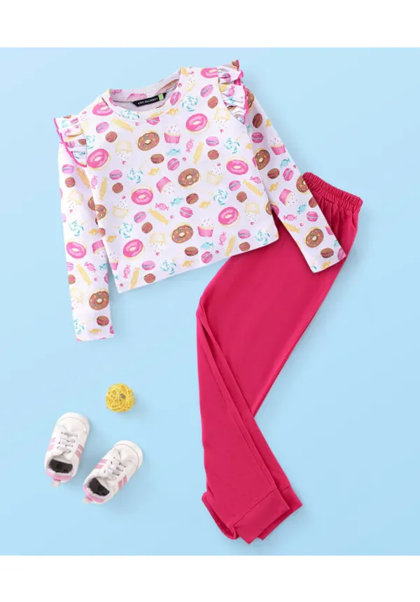 Seamless_Donuts_Printed_Ribbed_Top_With_Pant