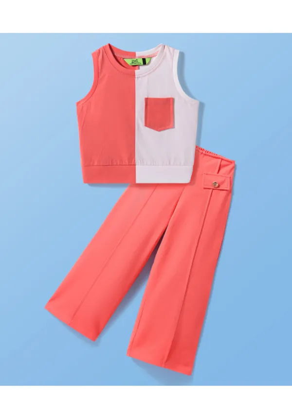 Girl_S_Color_Block_Top_With_Flared_Plazzo_Set