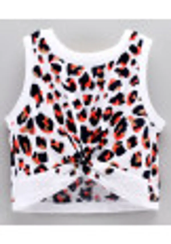 Sleeveless_Animals_Print_Top_With_Shorts