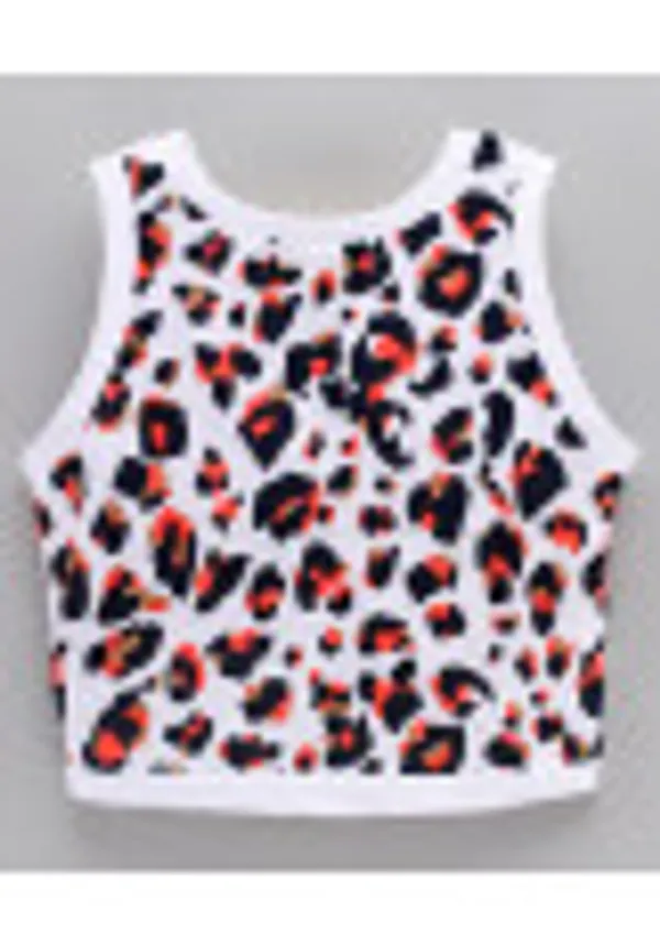 Sleeveless_Animals_Print_Top_With_Shorts
