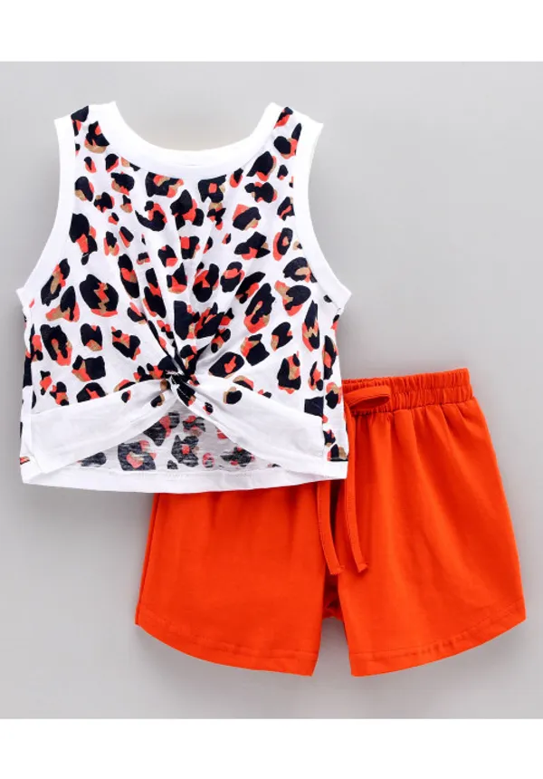 Sleeveless_Animals_Print_Top_With_Shorts