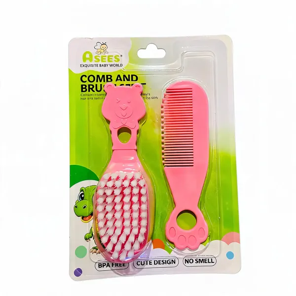 Pink_Baby_Hair_Brush_And_Comb_Set_for_Infants