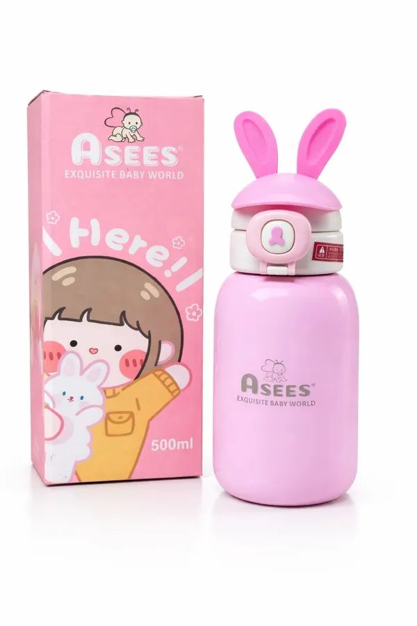 Pink_Bunny-Themed_Water_Bottle_500_Ml