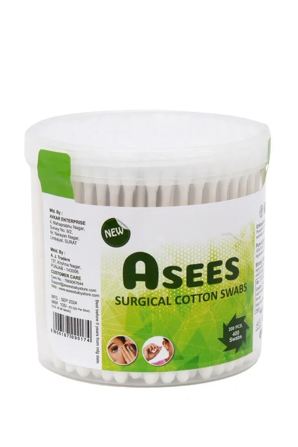 Asees_Surgical_Cotton_Swabs_200_Pieces