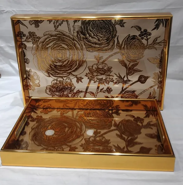 Mirrored_Floral_Print_glass_Serving_Tray_Set_Of_2