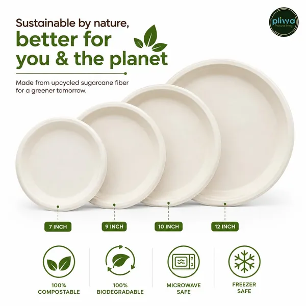 Pliwa_Disposable_Bagasse_Plates_|_7_inch_-_Pack_of_50_|_Non_Toxic,_Compostable_|_Sturdy,_Microwave_Safe,_Leak-Resistant_|_Sugarcane_Bagasse_Eco-Friendly_Round_Plates_(White)