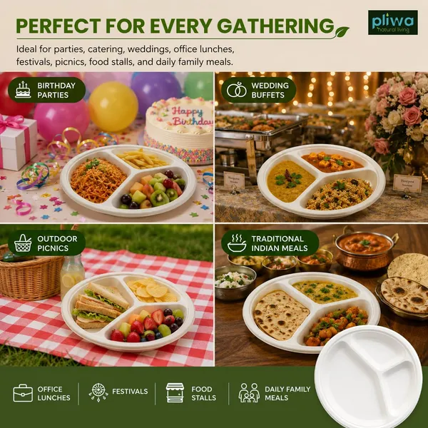 Pliwa_Disposable_Bagasse_Plates_|_3_Compartment_|_10_inch_-_Pack_of_25_|_Non_Toxic,_Compostable_|_Sturdy,_Microwave_Safe,_Leak-Resistant_|_Sugarcane_Bagasse_Eco-Friendly_Round_Plates_(White)