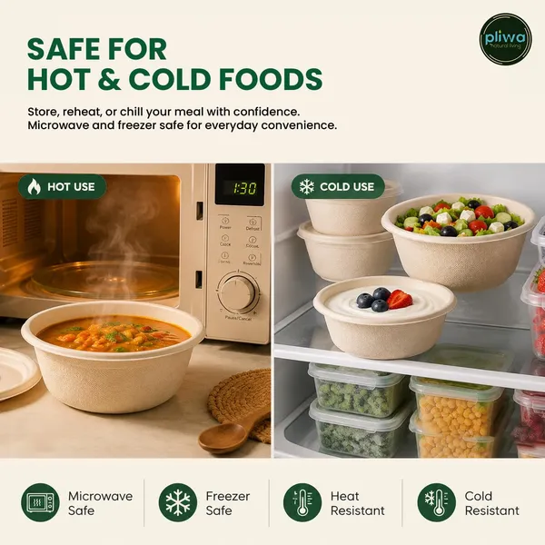 Pliwa_|_Disposable_Round_Container_with_Lid_|_1000_ml_-_Pack_of_25_|_for_Takeaway_&_Food_Storage_|_Sturdy,_Microwave_Safe,_Leak-Resistant_|_Sugarcane_Bagasse_Eco-Friendly_Round_Container_(B.White)