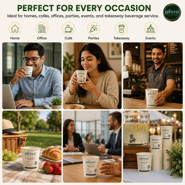 Pliwa_|_Paper_Cup_|_Plastic_Free_|_Water_Based_Coat_(Aqueous)_|_350_ml_-_Pack_of_50_|_for_Hot_&_Cold_|_Eco-Friendly