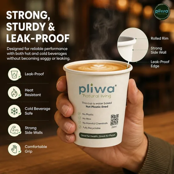 Pliwa_|_Paper_Cup_|_Plastic_Free_|_Water_Based_Coat_(Aqueous)_|_350_ml_-_Pack_of_50_|_for_Hot_&_Cold_|_Eco-Friendly