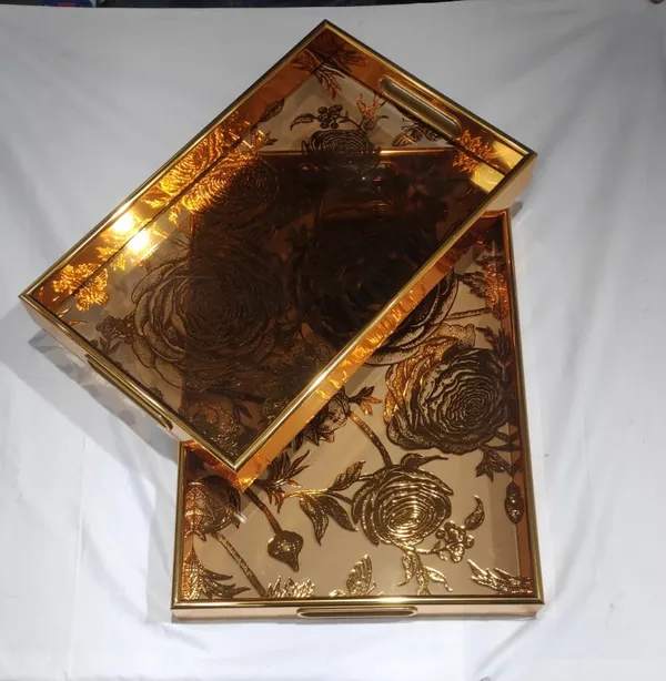 Mirrored_Floral_Print_glass_Serving_Tray_Set_Of_2