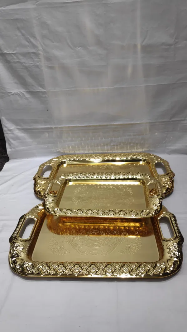 Gold_Finish_Ornate_Floral_Serving_Tray_3pc_Set