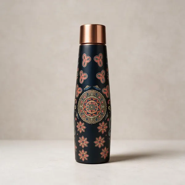 Pure_Copper_Decorative_Elephant_UV_Print_Water_Bottle