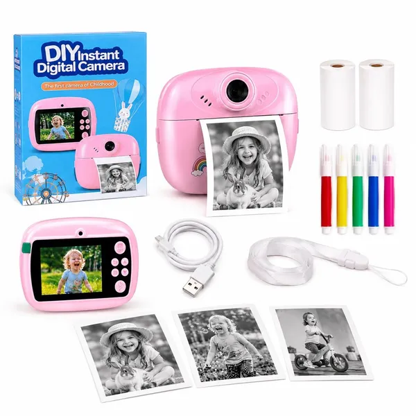 Pink_Kids_Instant_Print_Digital_Camera