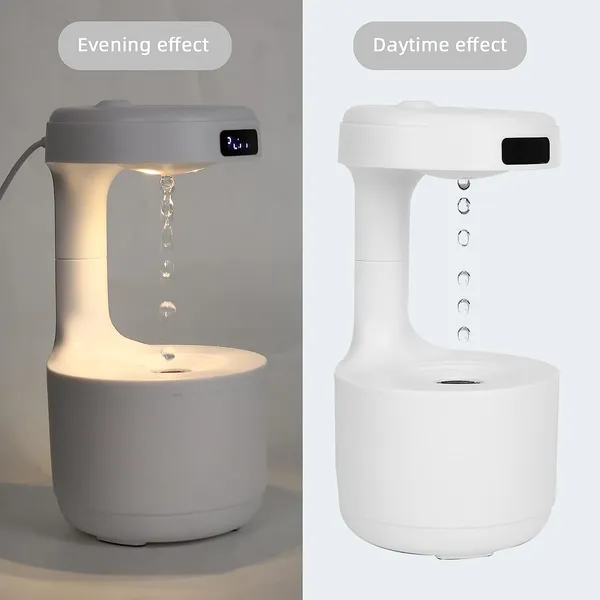 White_USB_Mist_Humidifier_With_Digital_Clock