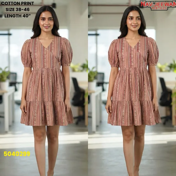 Brown_Cotton_Printed_A-Line_Dress_for_Women