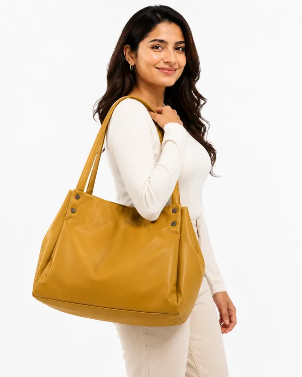Yellow_Faux_Leather_Tote_Handbag_for_Women