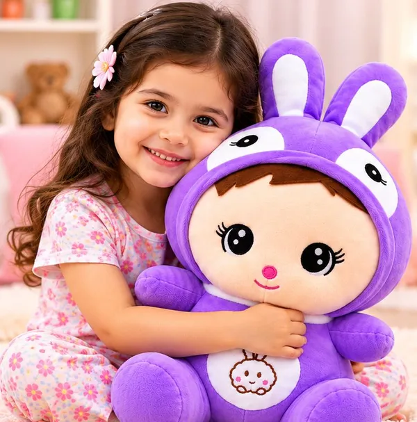 Cute_Purple_Masa_Bear_Hooded_Cartoon_Doll_Plush_Toy