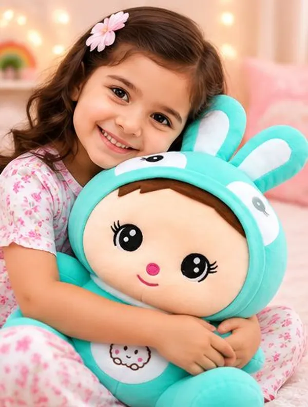 Cute_Turquoise_Masa_Bear_Hooded_Cartoon_Doll_Plush_Toy