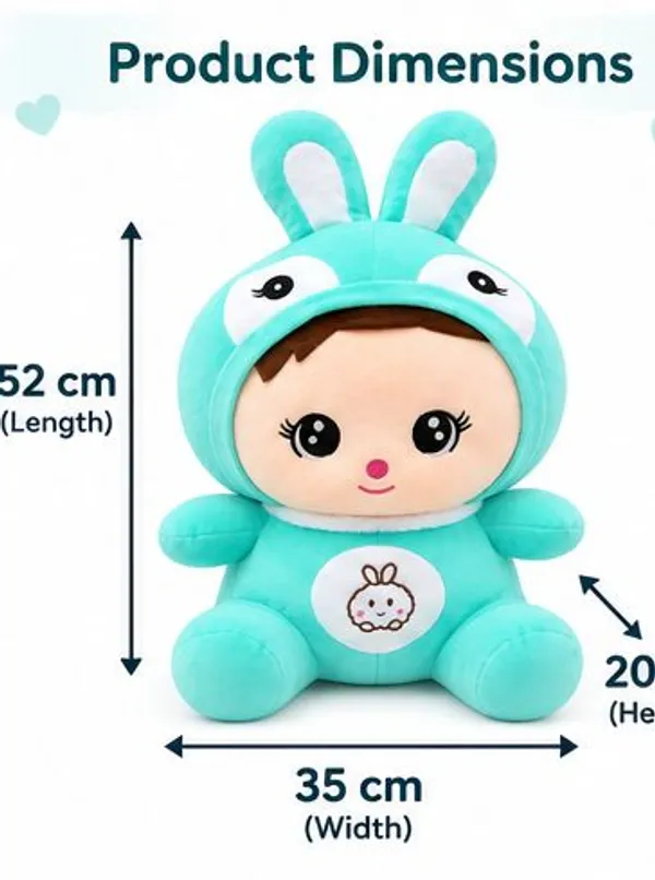 Cute_Turquoise_Masa_Bear_Hooded_Cartoon_Doll_Plush_Toy