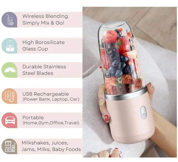 Portable_Juicer_USB_Rechargeable_Blender_With_Travel_Cup