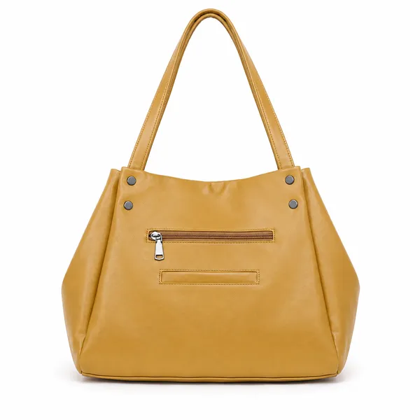 Yellow_Faux_Leather_Tote_Handbag_for_Women