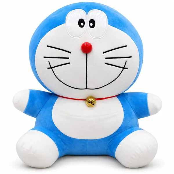 Doraemon_Soft_Plush_Toy_with_Red_Collar_&_Bell_(Blue_&_White)