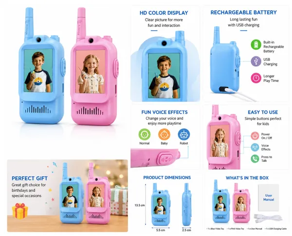 Vilicert_Kids_Video_Walkie_Talkie_Set