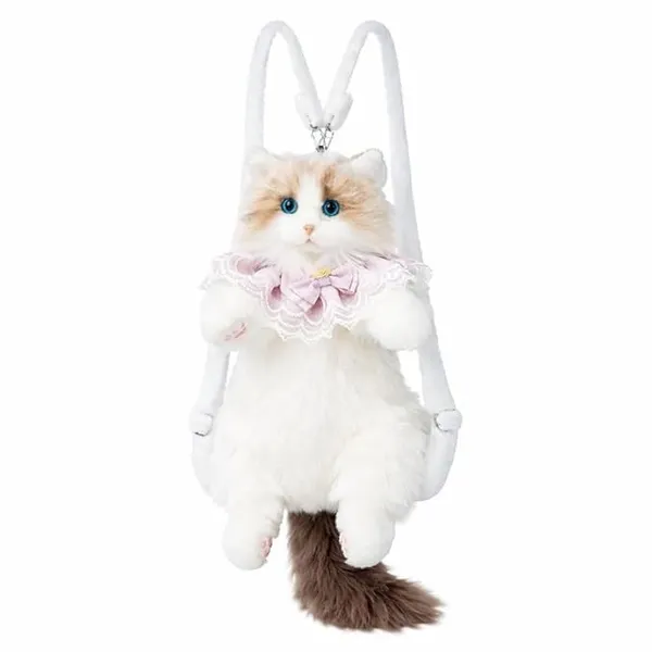 White_Plush_Cat_Character_Backpack_for_Kids