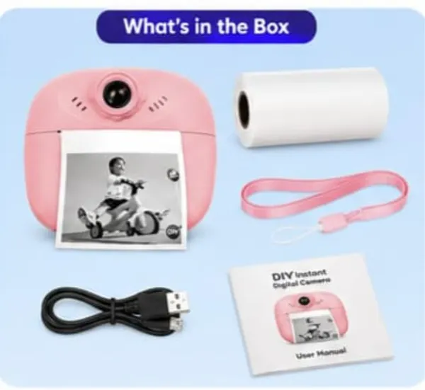 Pink_Kids_Instant_Print_Digital_Camera