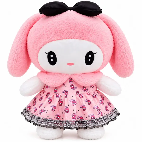 My_Melody_Cute_Bow_Stuffed_Toy
