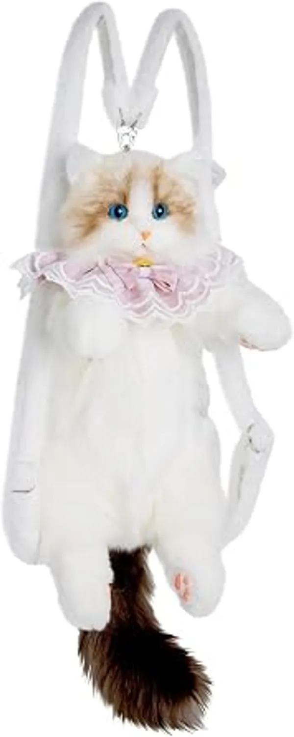 White_Plush_Cat_Character_Backpack_for_Kids