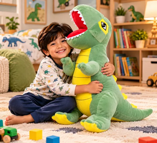Qwiklick_Giant_Green_T-Rex_Dinosaur_Soft_Toy