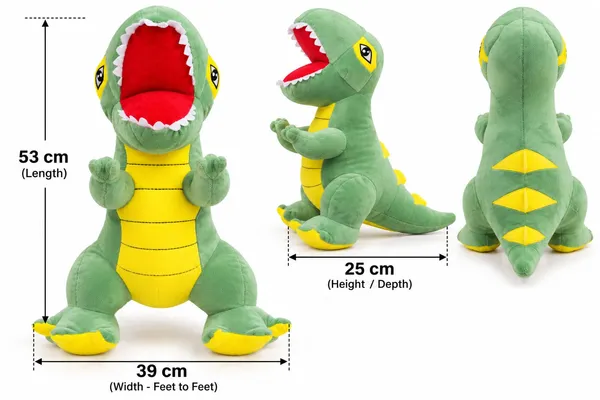 Qwiklick_Giant_Green_T-Rex_Dinosaur_Soft_Toy