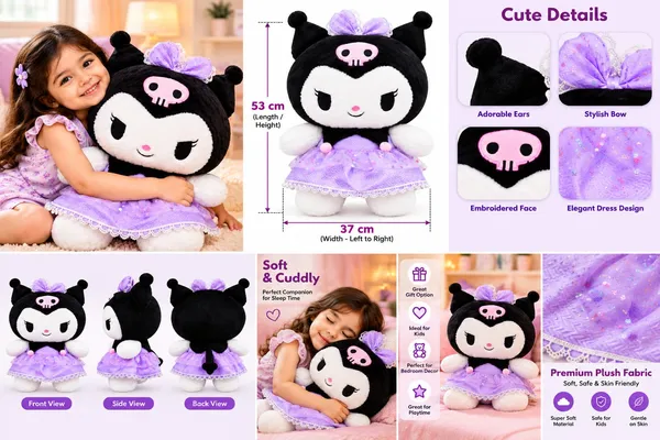Qwiklick_Kuromi_Cute_Gothic_Dress_Stuffed_Toy