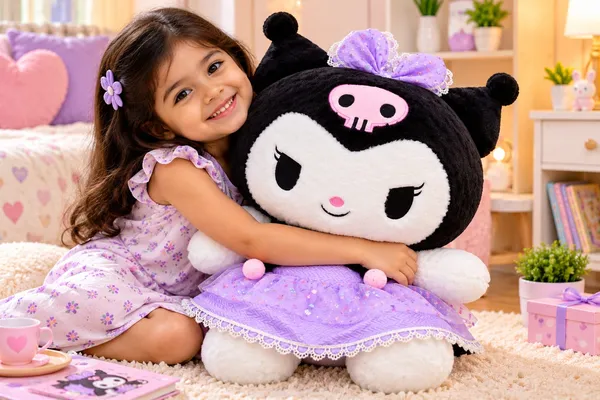 Qwiklick_Kuromi_Cute_Gothic_Dress_Stuffed_Toy