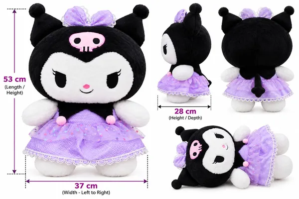 Qwiklick_Kuromi_Cute_Gothic_Dress_Stuffed_Toy