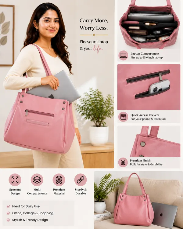 Pink_Tote_Handbag_For_Women