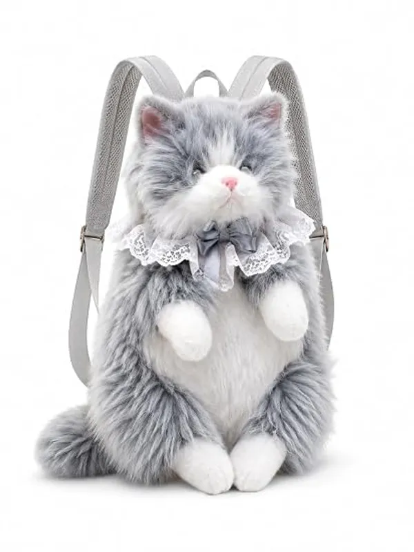 Grey_Plush_Cat_Backpack_for_Women