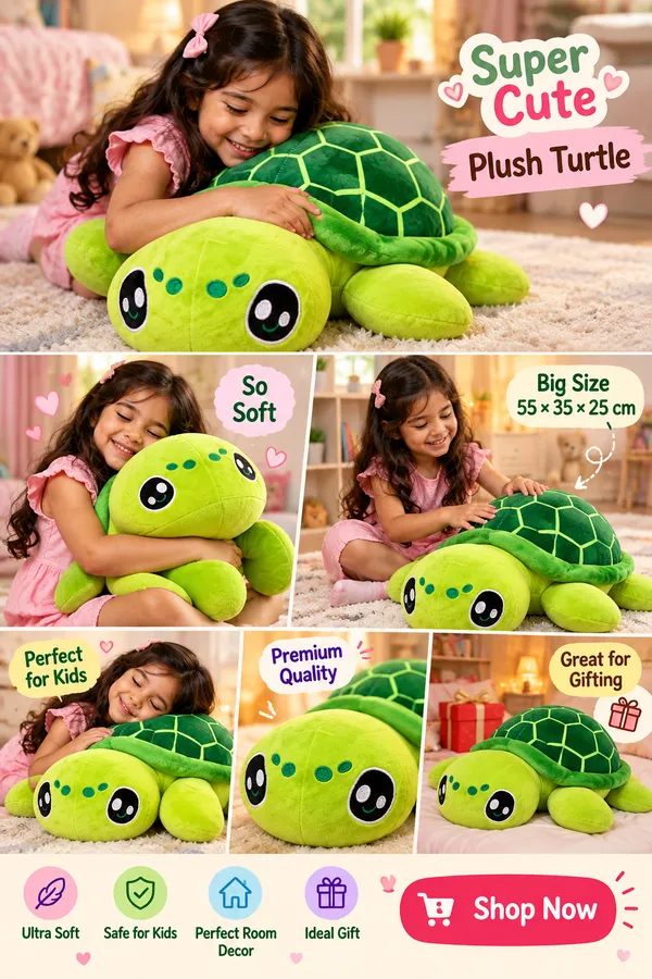 Super-soft,_skin-friendly_green_turtle_stuffed_animal_featuring_adorable_embroidered_big_eyes_and_a_detailed_patterned_shell._Perfect_for_hugs,_nursery_decor,_and_gifting_kids