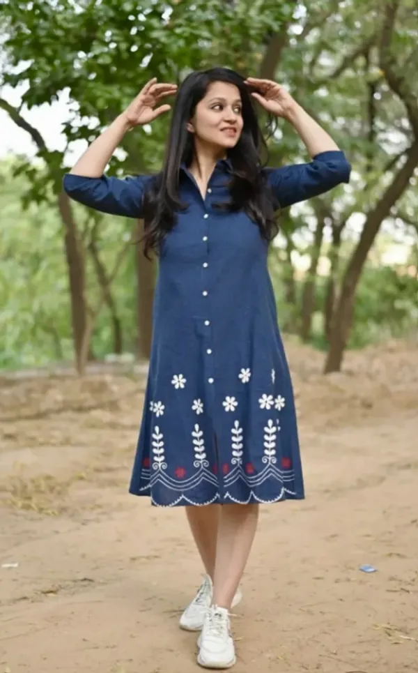Navy_Blue_Casual_Shirt_Dress_for_Women