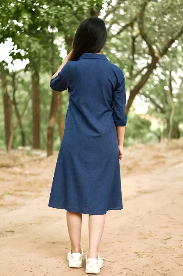 Navy_Blue_Casual_Shirt_Dress_for_Women
