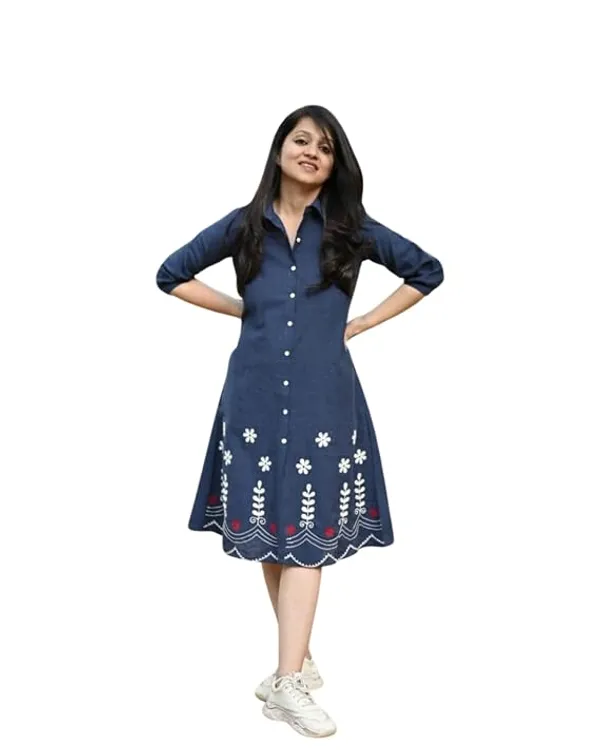 Navy_Blue_Casual_Shirt_Dress_for_Women